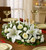 All White Holiday Centerpiece