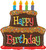 Oversize Birthday Chocolate Cake Balloon 37" 