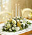 White and Gold Holiday Centerpiece