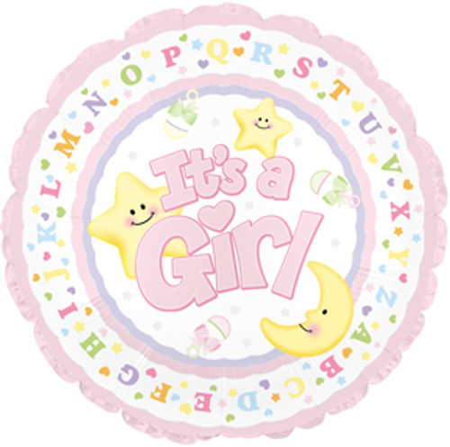 New Baby Girl Mylar Balloon (1)