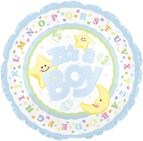 New Baby Boy Mylar Balloon (1)