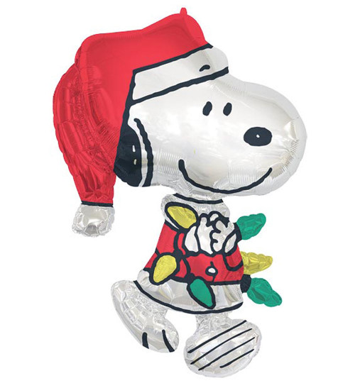 Peanuts Santa Snoopy Christmas Balloon - 34"