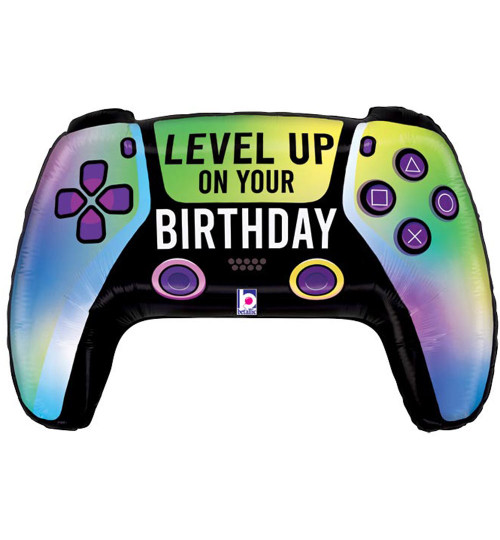 Vivid Game Controller Birthday Balloon - 30"