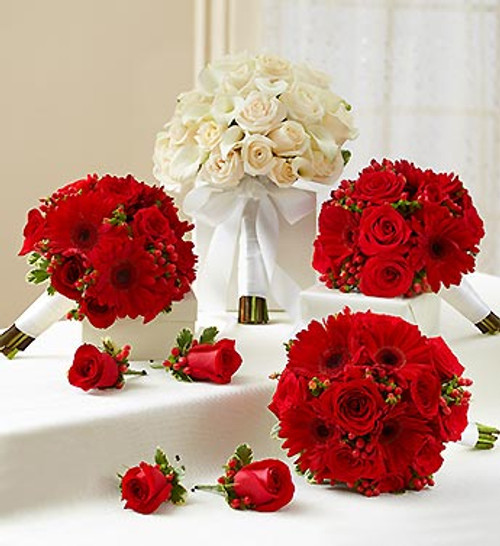 Bridal Party Personal Package - Red & White