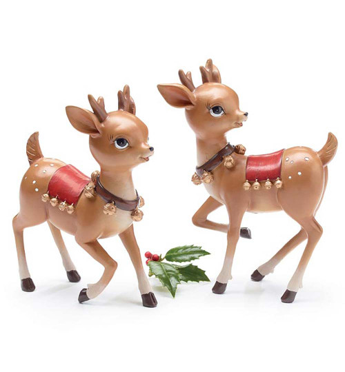 Resin Reindeer Figurine Assortment