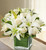 Modern Embrace™ White Rose and Lily Cube - Large (98920L)