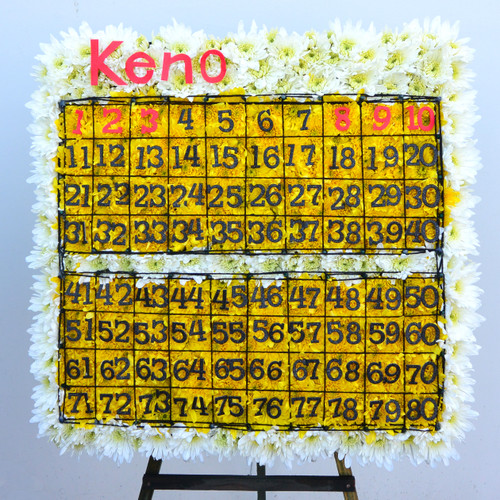 Floral Keno Card Tribute