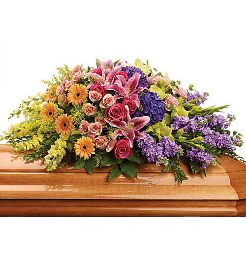 Garden of Sweet Memories Casket Spray