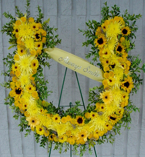 Horseshoe Floral Standing Spray