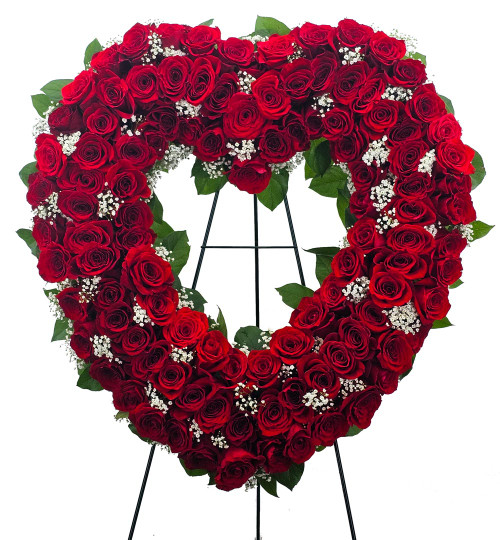 Heartfelt Devotion Red Rose Spray