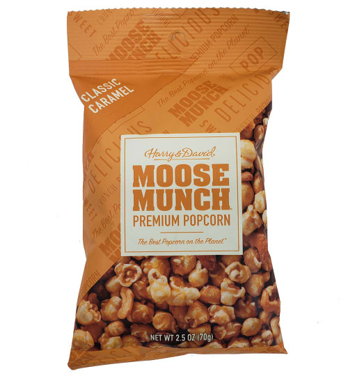 Moose Munch Caramel Premium Popcorn 2.5 oz. Bag