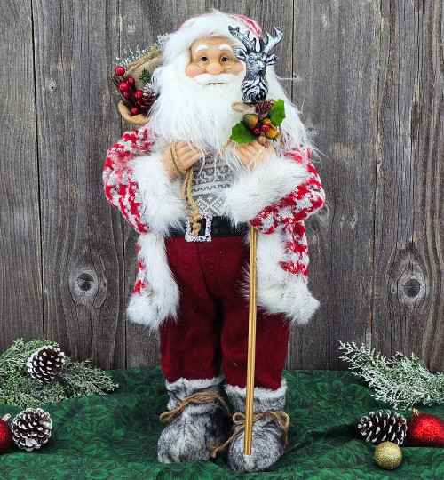 24" Nordic Woodland Santa