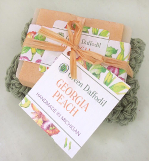Georgia Peach Soap & Washcloth Set