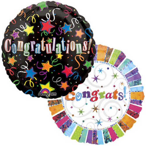 Congratulations Mylar Balloons (2)