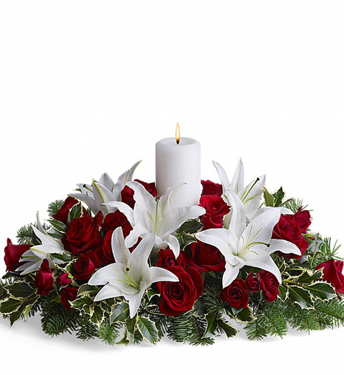 Luminous Lilies Centerpiece